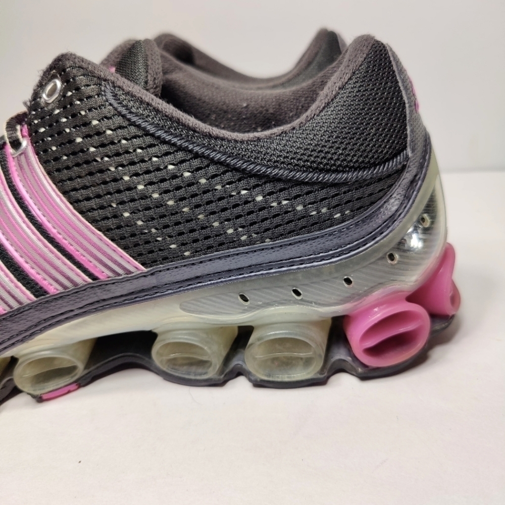 Adidas RARE Vintage Classic Mujer Microbounce Plus Gray Pink Shoe Sneakers Sz 11 - Picture 6 of 10